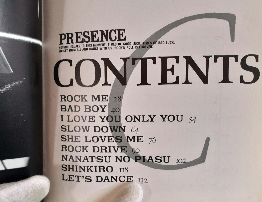 「PRESENCE」プレゼンス バンドスコア ジャパメタ　レア♪