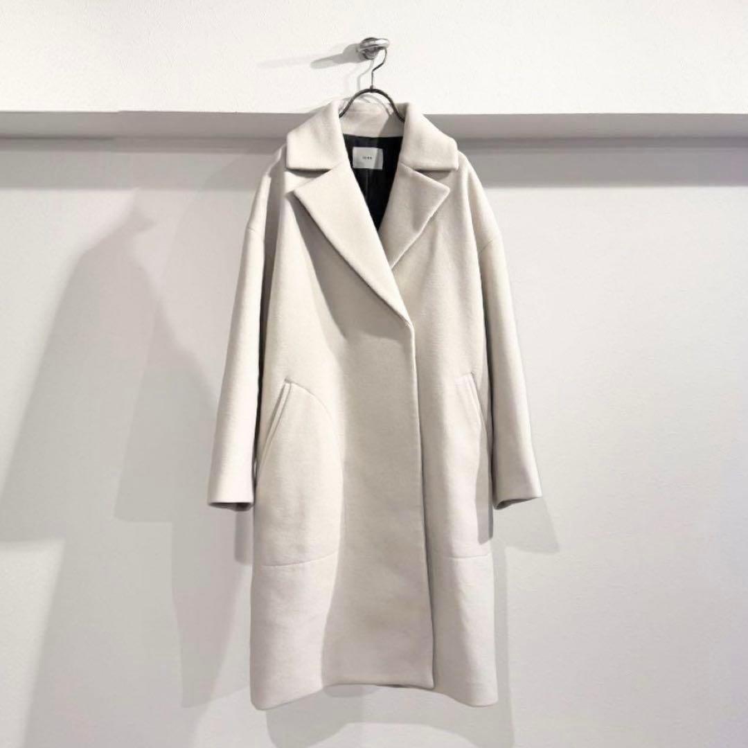 イエナ／美品❤️MANTECOオーバーチェスターコート38 アイボリーホワイト