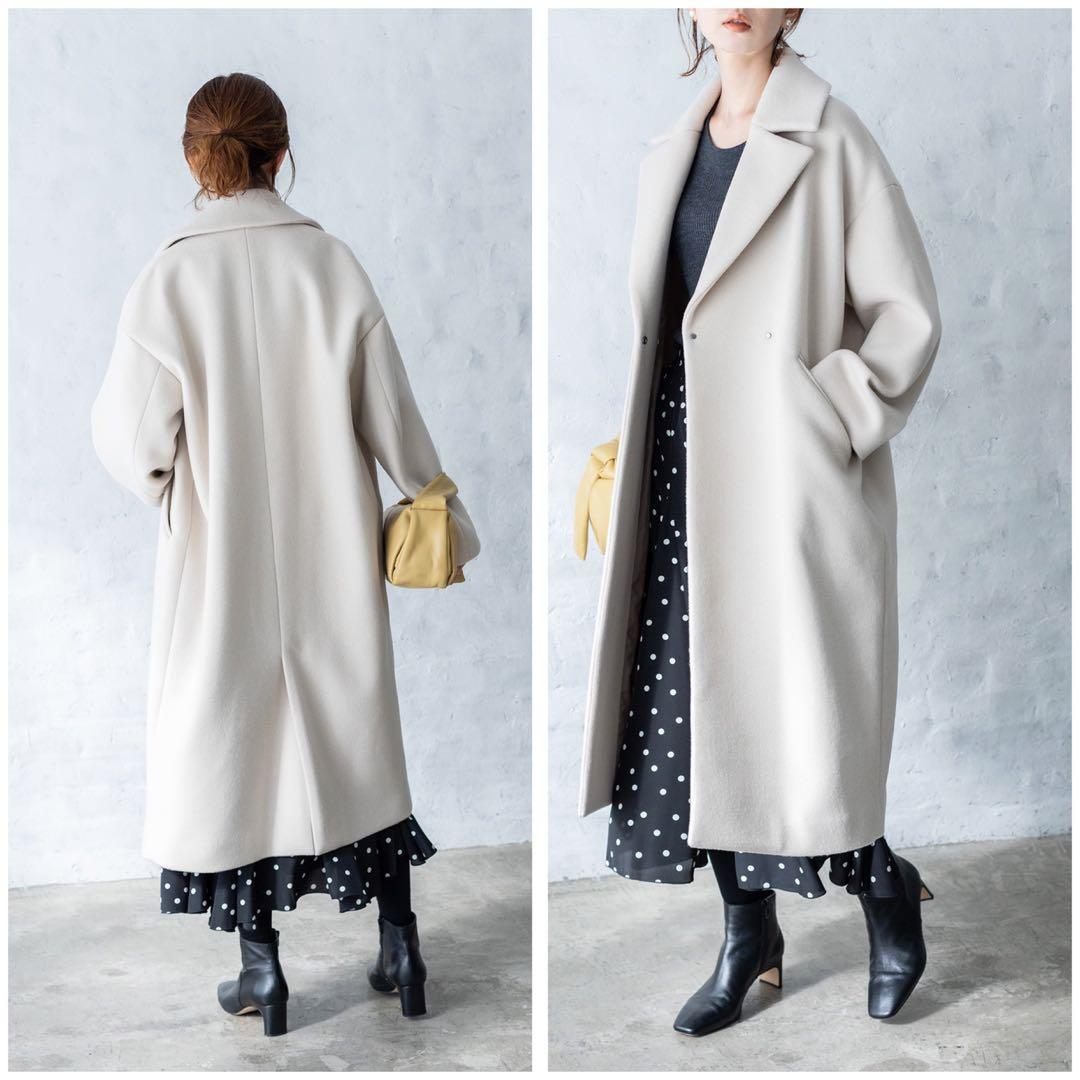 イエナ／美品❤️MANTECOオーバーチェスターコート38 アイボリーホワイト