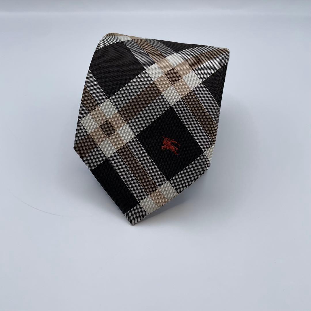 ✨極美品✨BURBERRY ネクタイ ノバチェック 刺繍　　高級 ビジネス