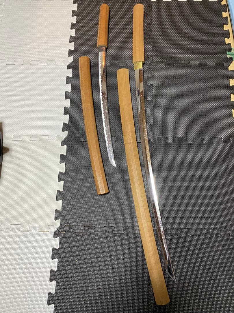 模造刀 白鞘 居合刀　日本刀　コスプレ　大刀　脇差　セット　模擬刀