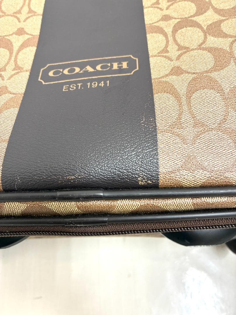 25W10-157 コーチ キャリーケース スーツケース PVC シグネーチャー