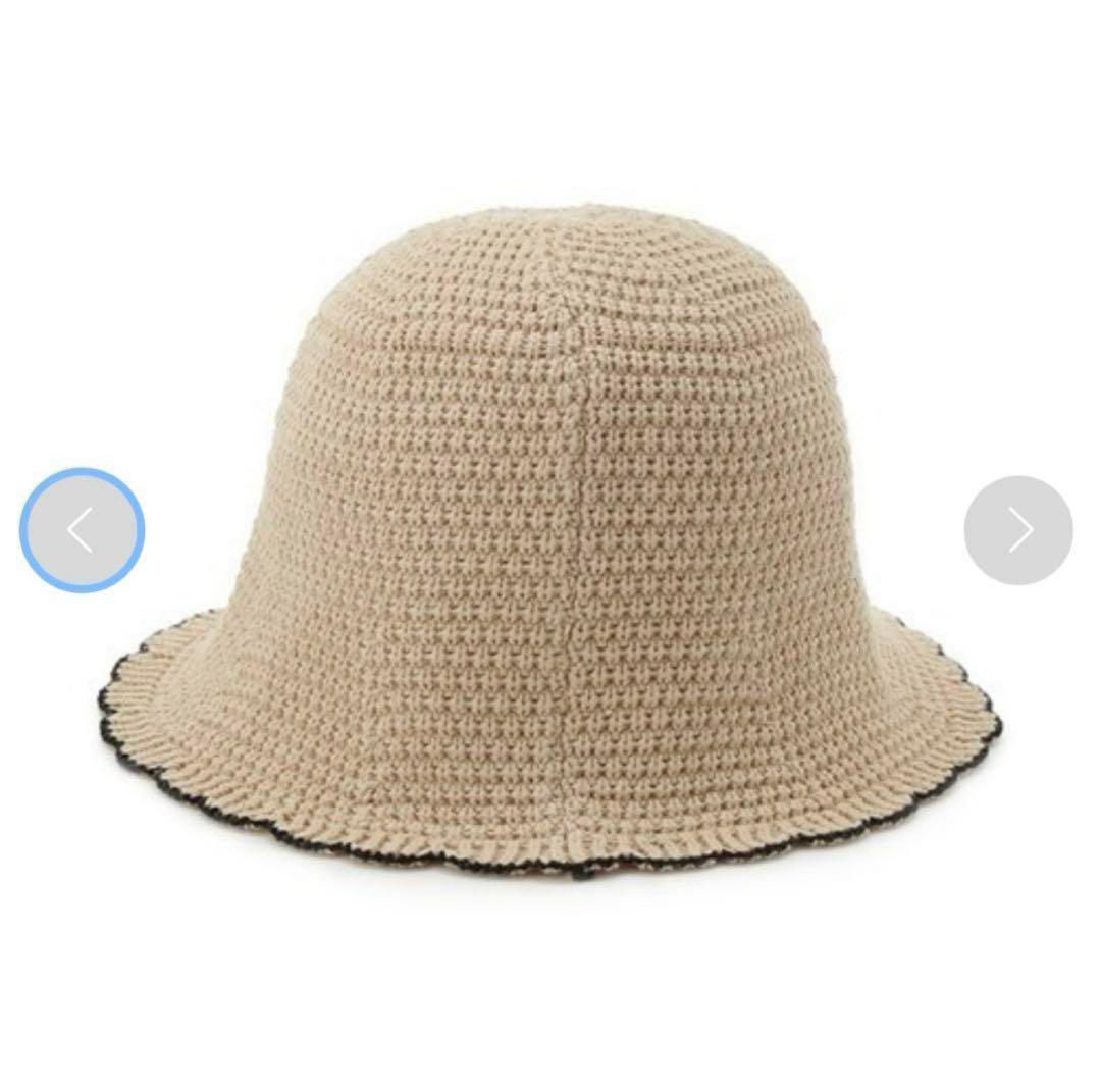 美品　FURFUR ロゴ刺繍ハット ベージュ　バケットハットチューリップハット