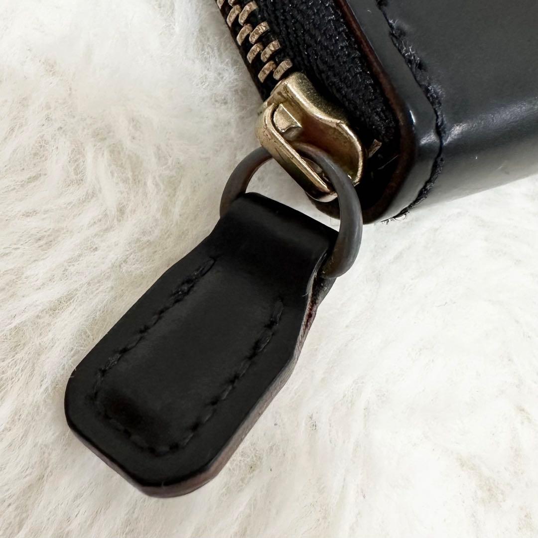 入手困難★GANZO 大阪店限定 シェルコードバン コンパクトジップウォレット