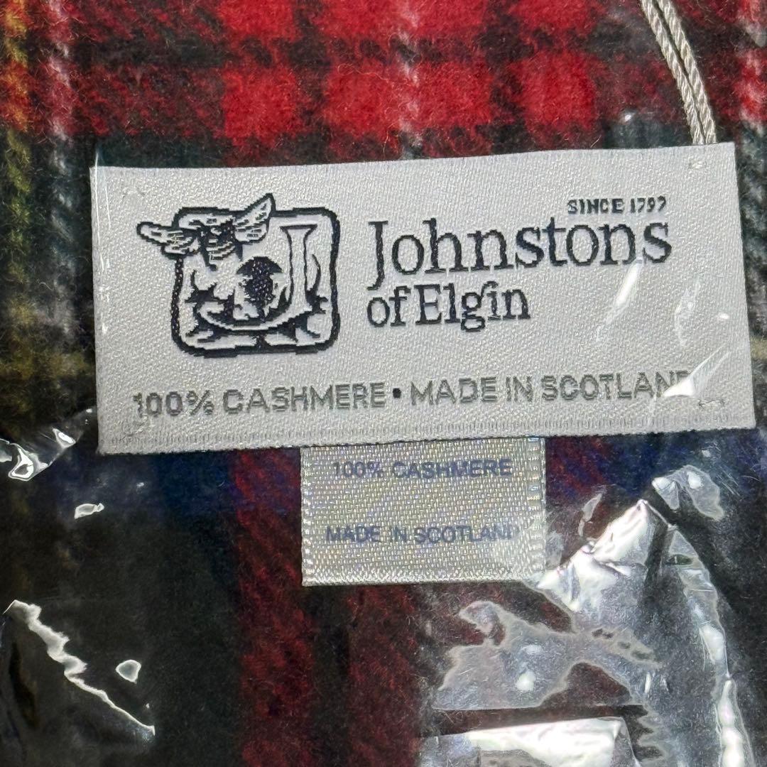 【✨新品未開封✨】ジョンストンズ ブラックスチュアート カシミヤ100% 小判