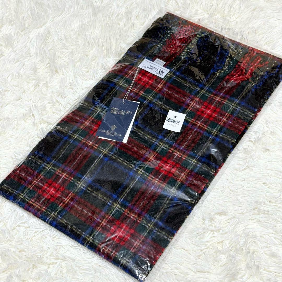 【✨新品未開封✨】ジョンストンズ ブラックスチュアート カシミヤ100% 小判