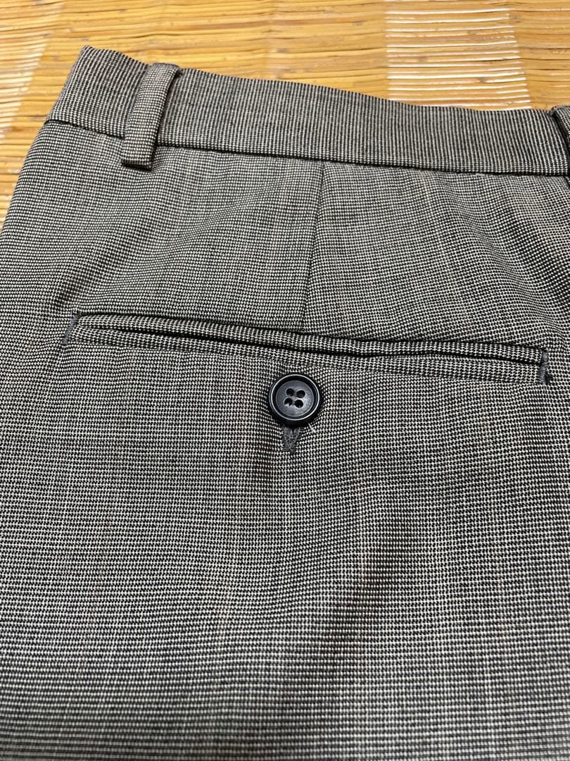 美品イブサンローランダブルブレスト グレー チェック柄 スーツ