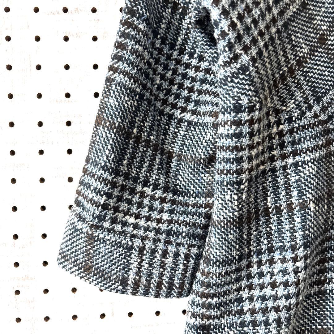 キートン ロングワンピース カシミヤシルクブレンド グレンチェック イタリア製