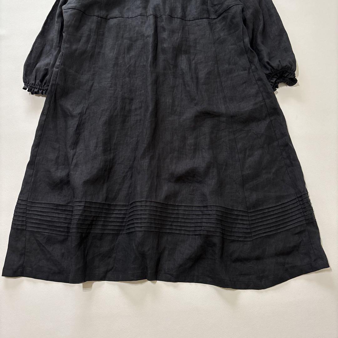 【試着のみ】DEAN＆DELUCA×BEAMS COUTURE　割烹着ドレス　黒