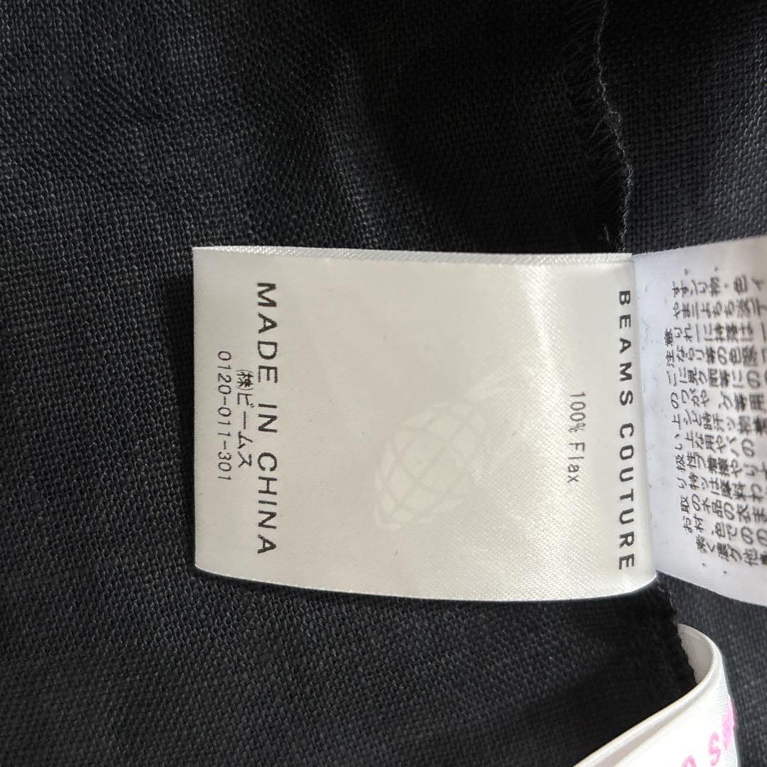 【試着のみ】DEAN＆DELUCA×BEAMS COUTURE　割烹着ドレス　黒