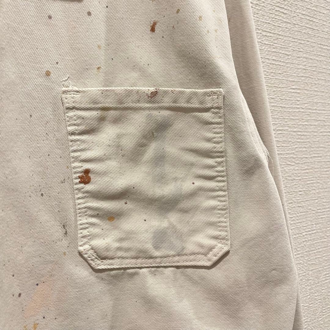 フレンチ カバーオール ワークジャケット ペンキ飛び ヴィンテージ 古着 ユーロ