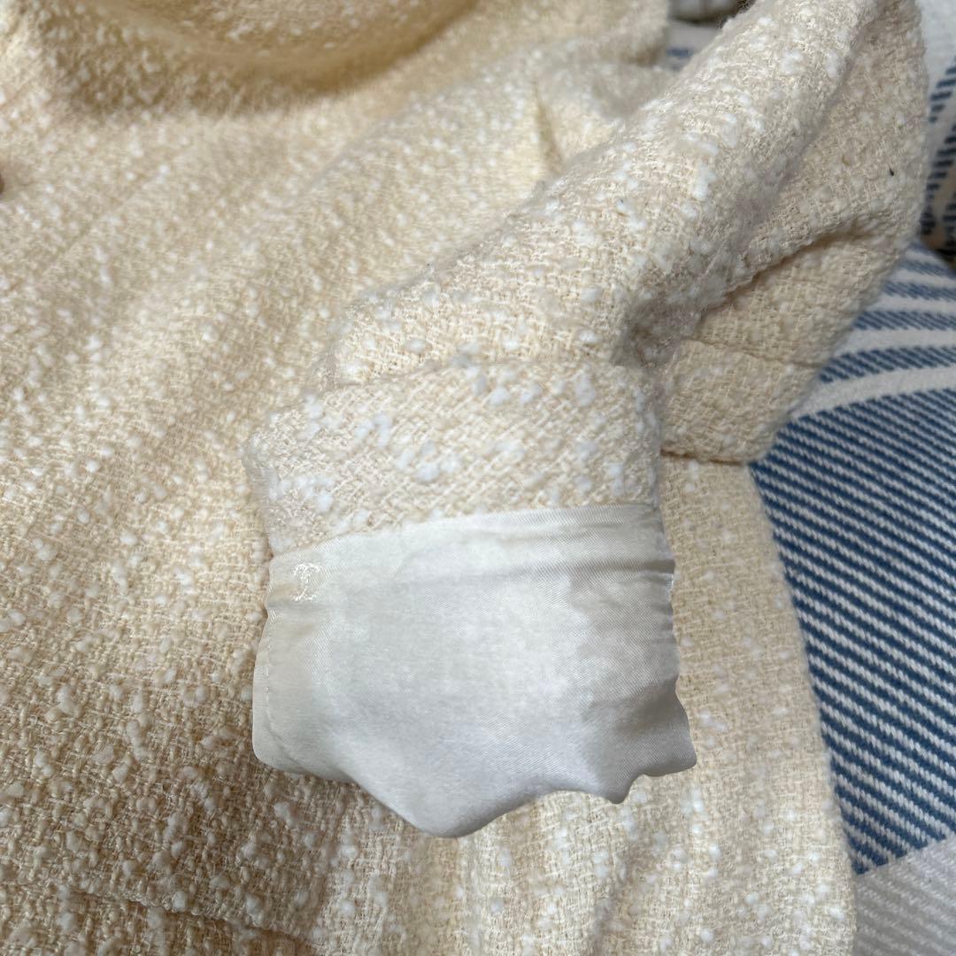 UUページ CHANELツィードテーラードジャケットロゴボタン