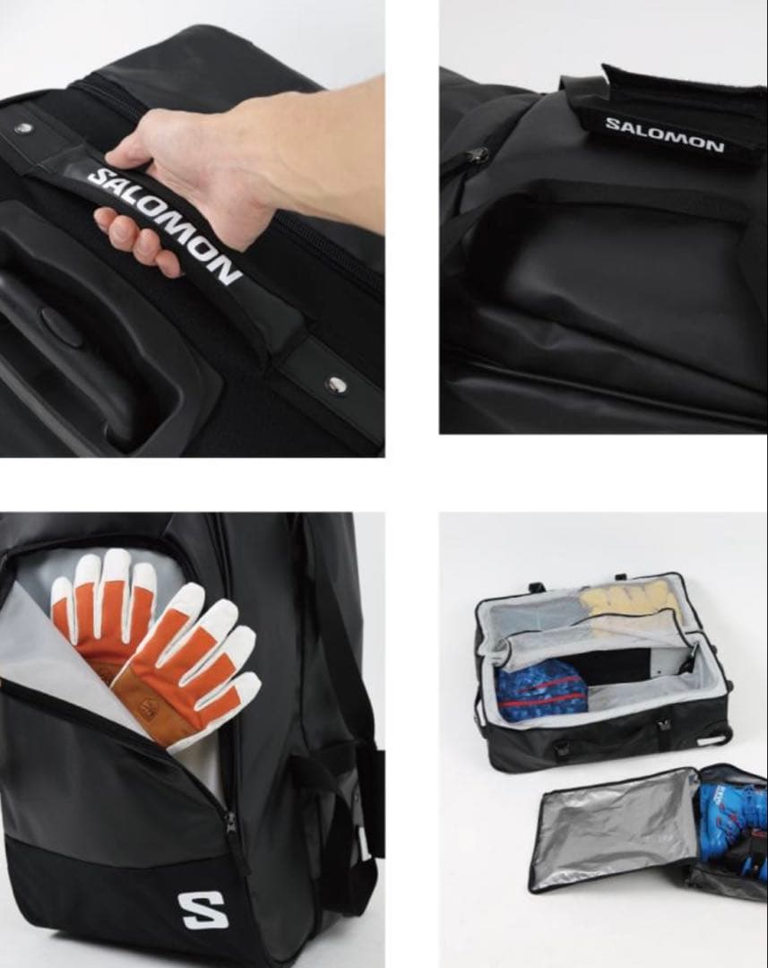 SALOMON ブラック キャリーバッグ 大型