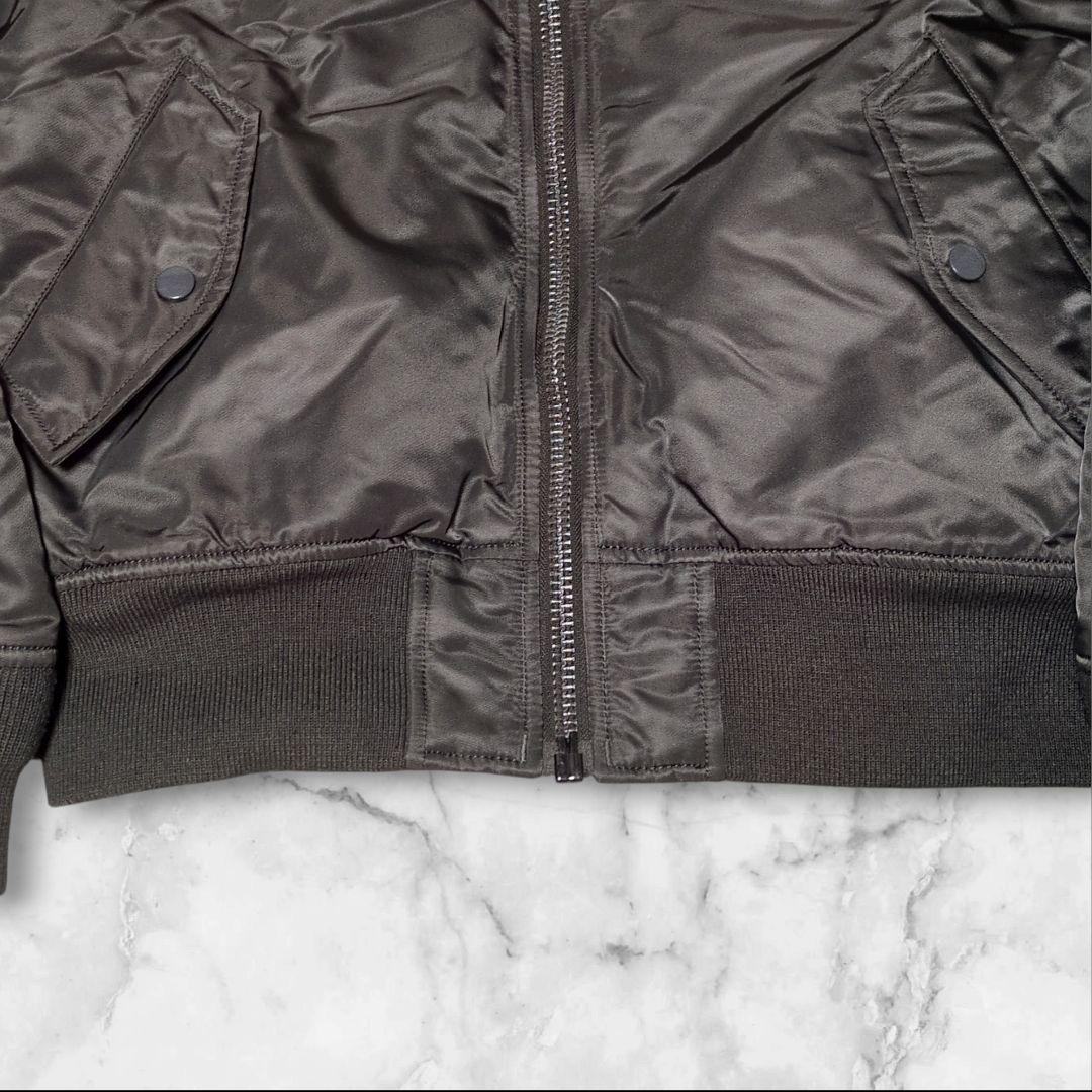 美品✨アルファインダストリーズ MA-1 フライトジャケット カーキ M 短丈