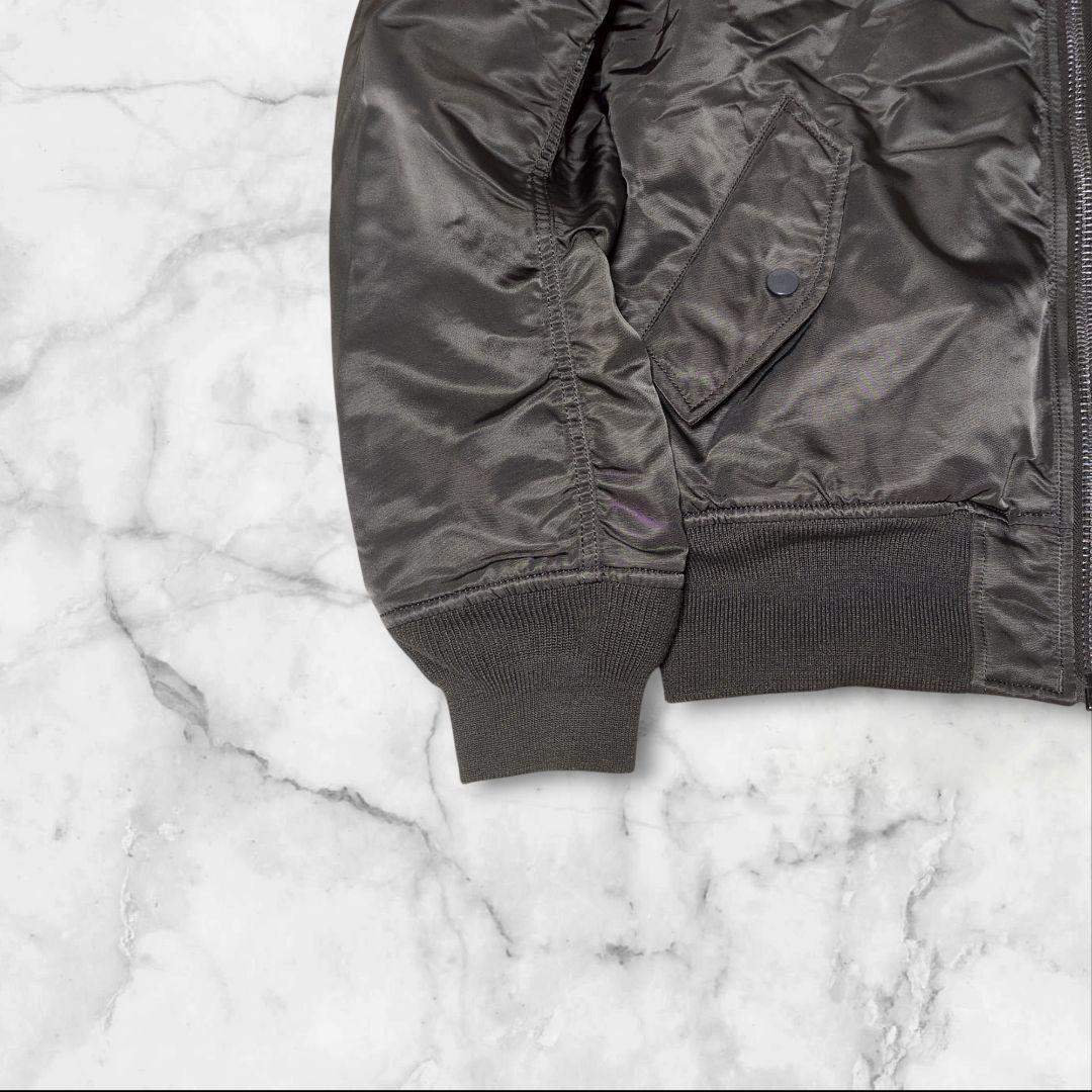 美品✨アルファインダストリーズ MA-1 フライトジャケット カーキ M 短丈