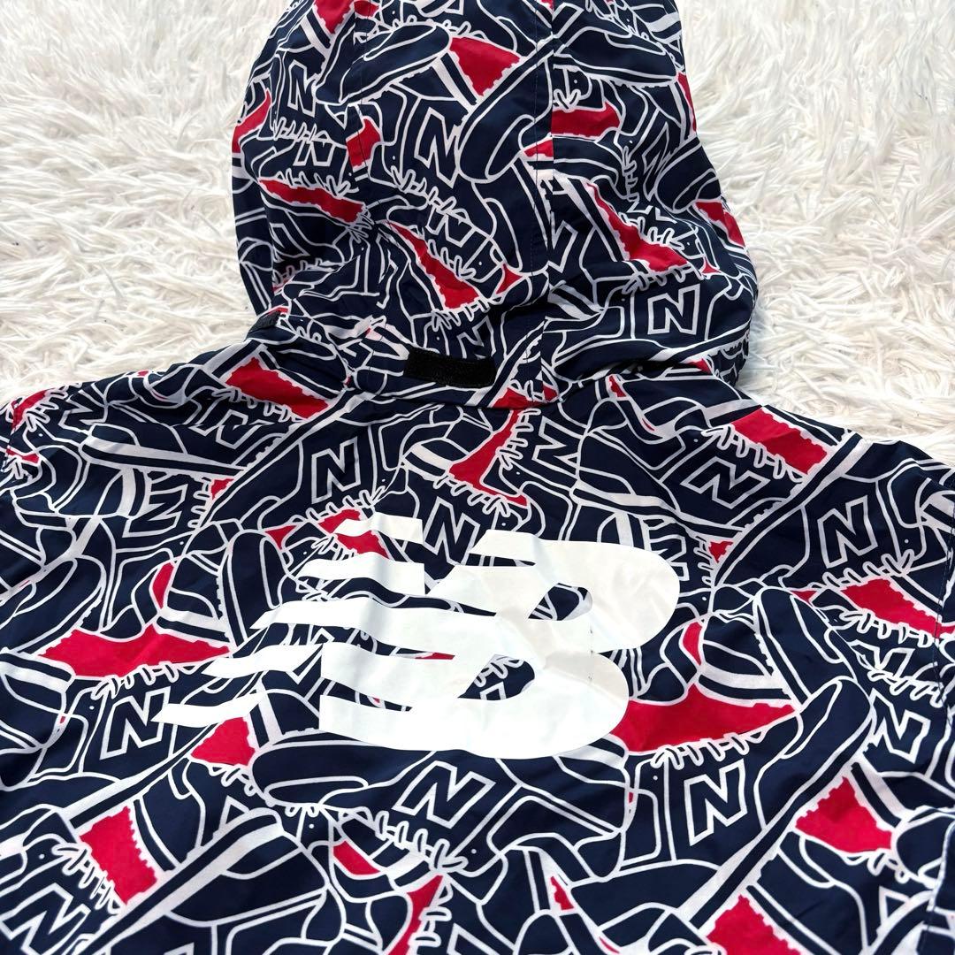 希少 ニューバランスゴルフ セットアップ レインウェア 総柄 ブルゾン