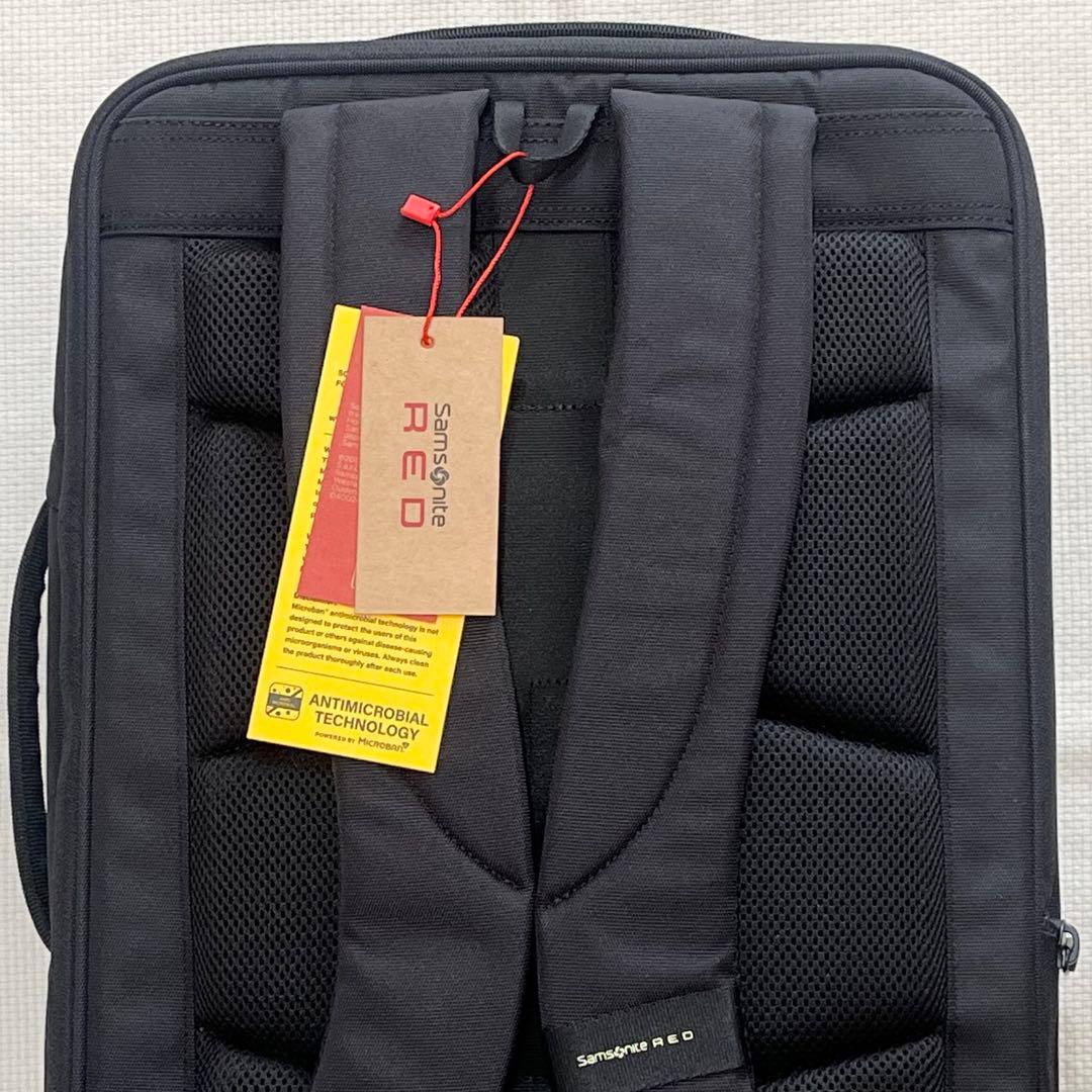 未使用★サムソナイト レッド DOMANN ドマン リュック Samsonite