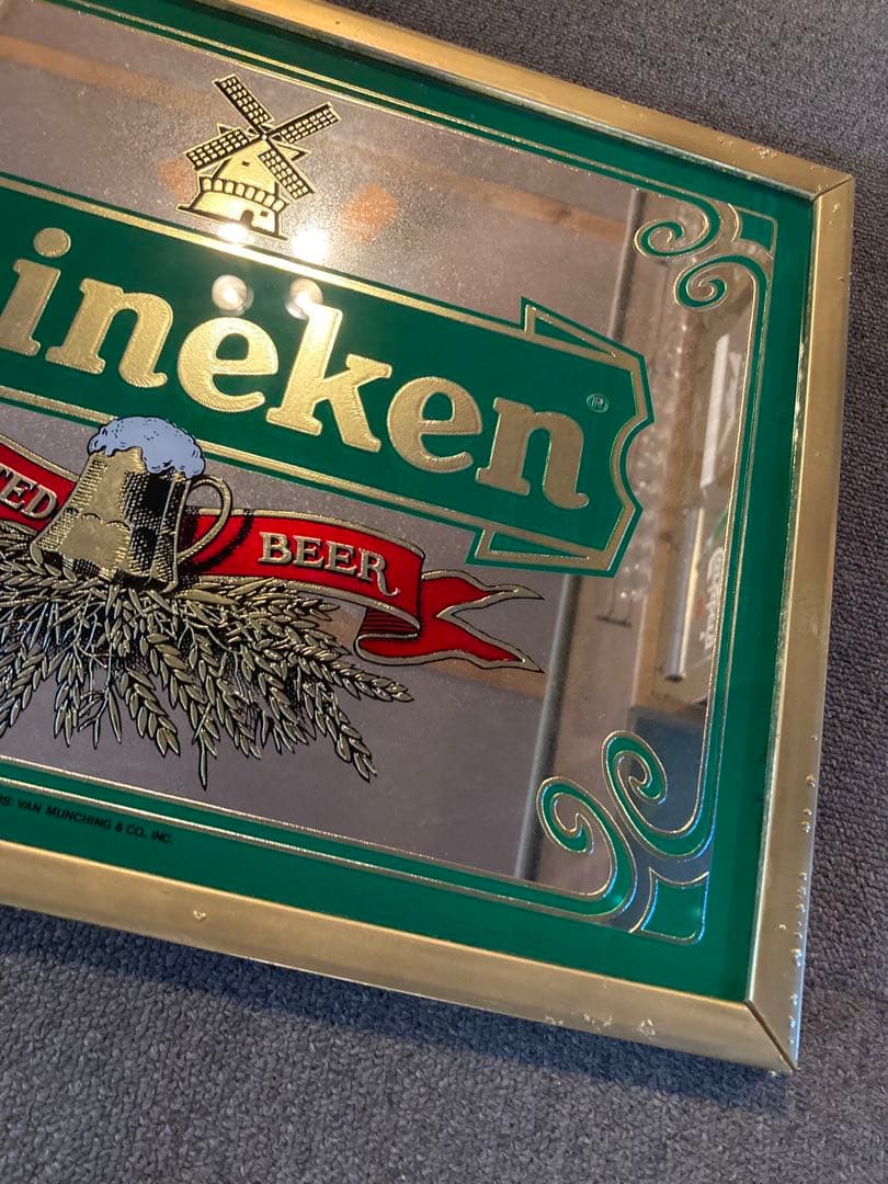 ハイネケン ヴィンテージ パブミラー レトロ アメリカン 雑貨 バー ガレージ