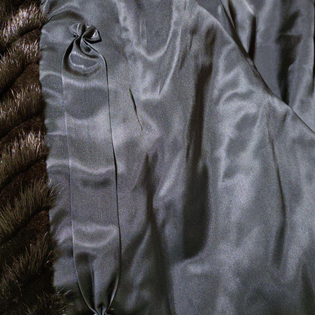 サガミンクロイヤル　ダークブラウン ファーコート 毛皮