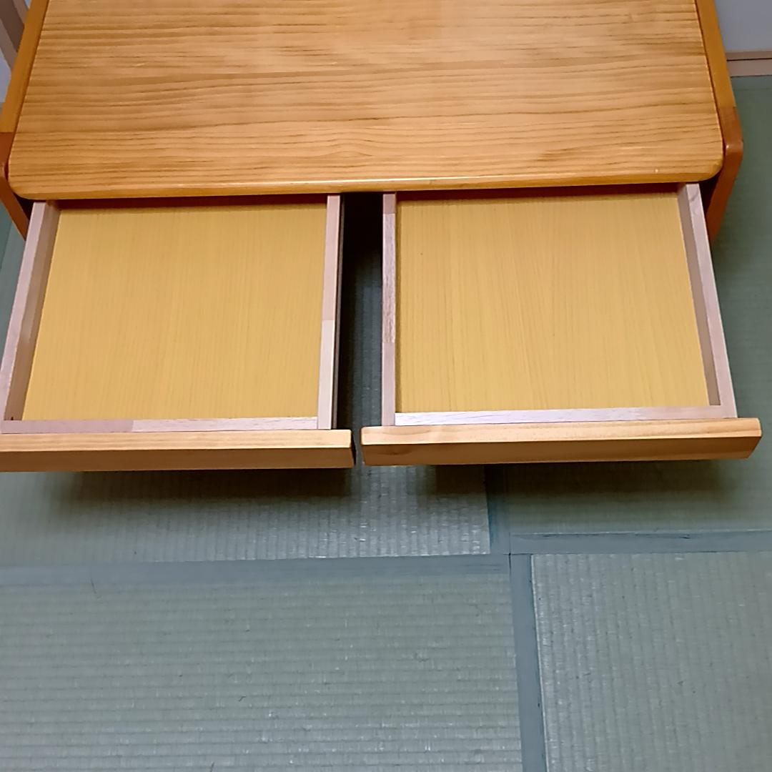 オリーブ　キッズラージデスク　ナチュラル　木製デスク 引き出し付き　ニトリ