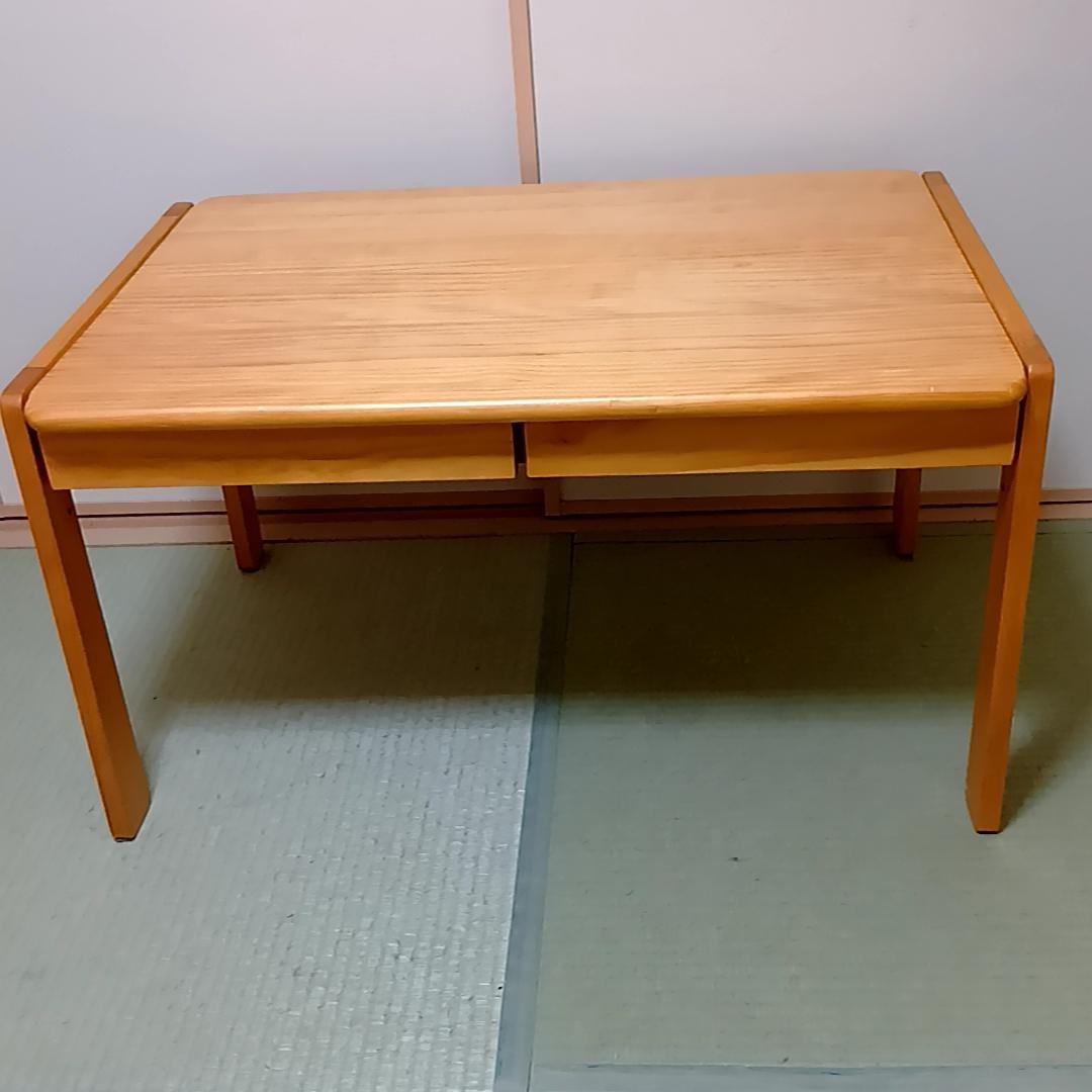 オリーブ　キッズラージデスク　ナチュラル　木製デスク 引き出し付き　ニトリ