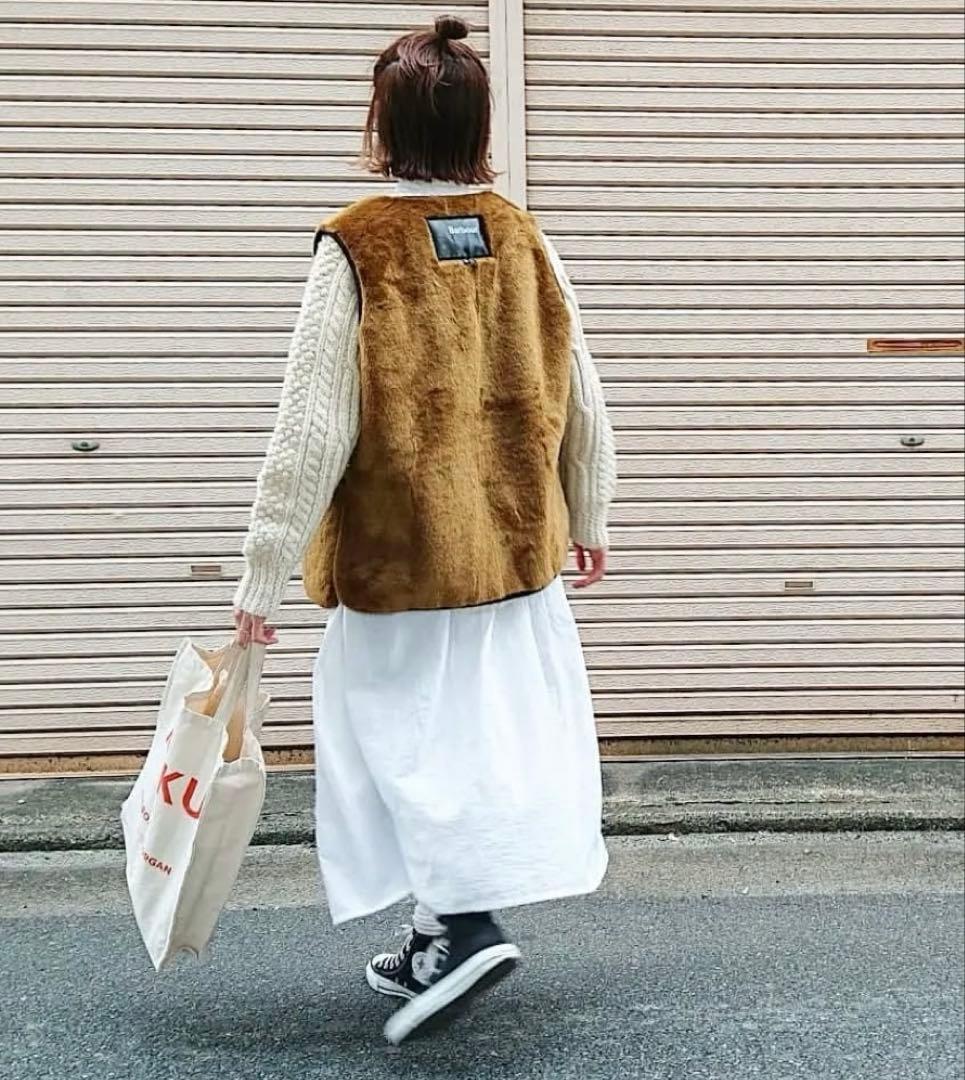 Barbour バブアー 新品 リバーシブルファーベスト インナー サイズ36