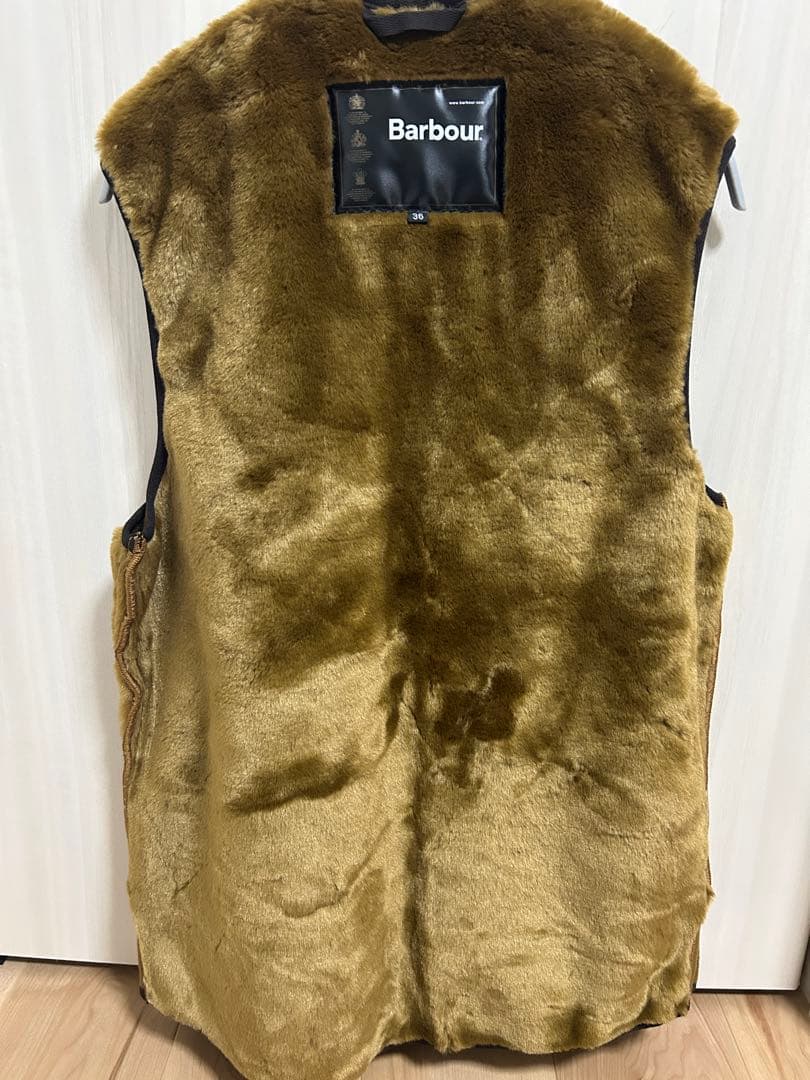 Barbour バブアー 新品 リバーシブルファーベスト インナー サイズ36