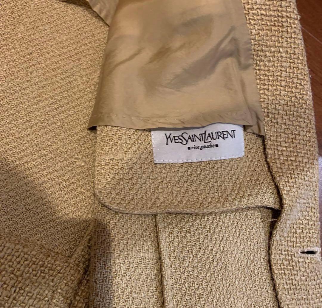 イヴ・サンローラン・リヴゴーシュ　トムフォード期　シルク混 ジャケット 50R