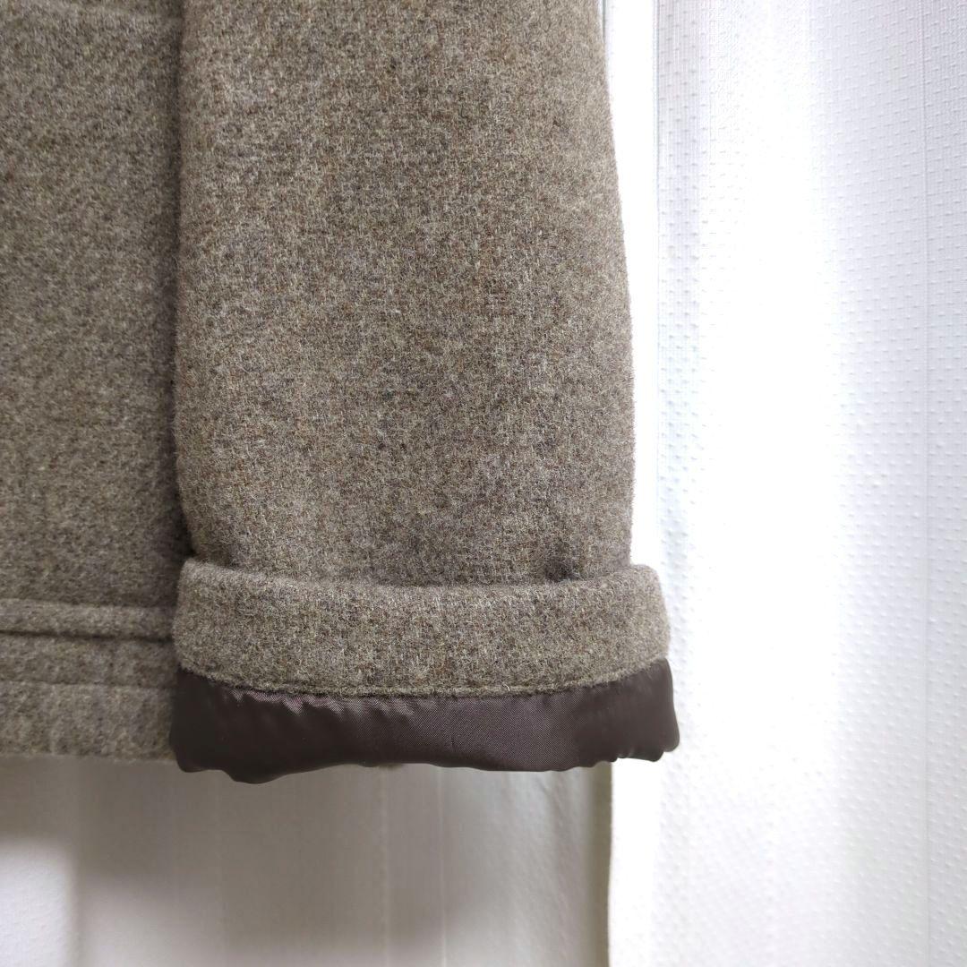 美品DANTON ☆ウールライト　パイルカラーレス　ノーカラージャケット