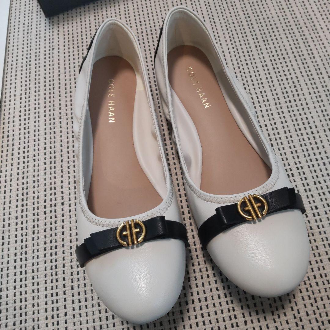 美品✨未使用 コールハーン トバ ボウ バレエ フラットシューズ