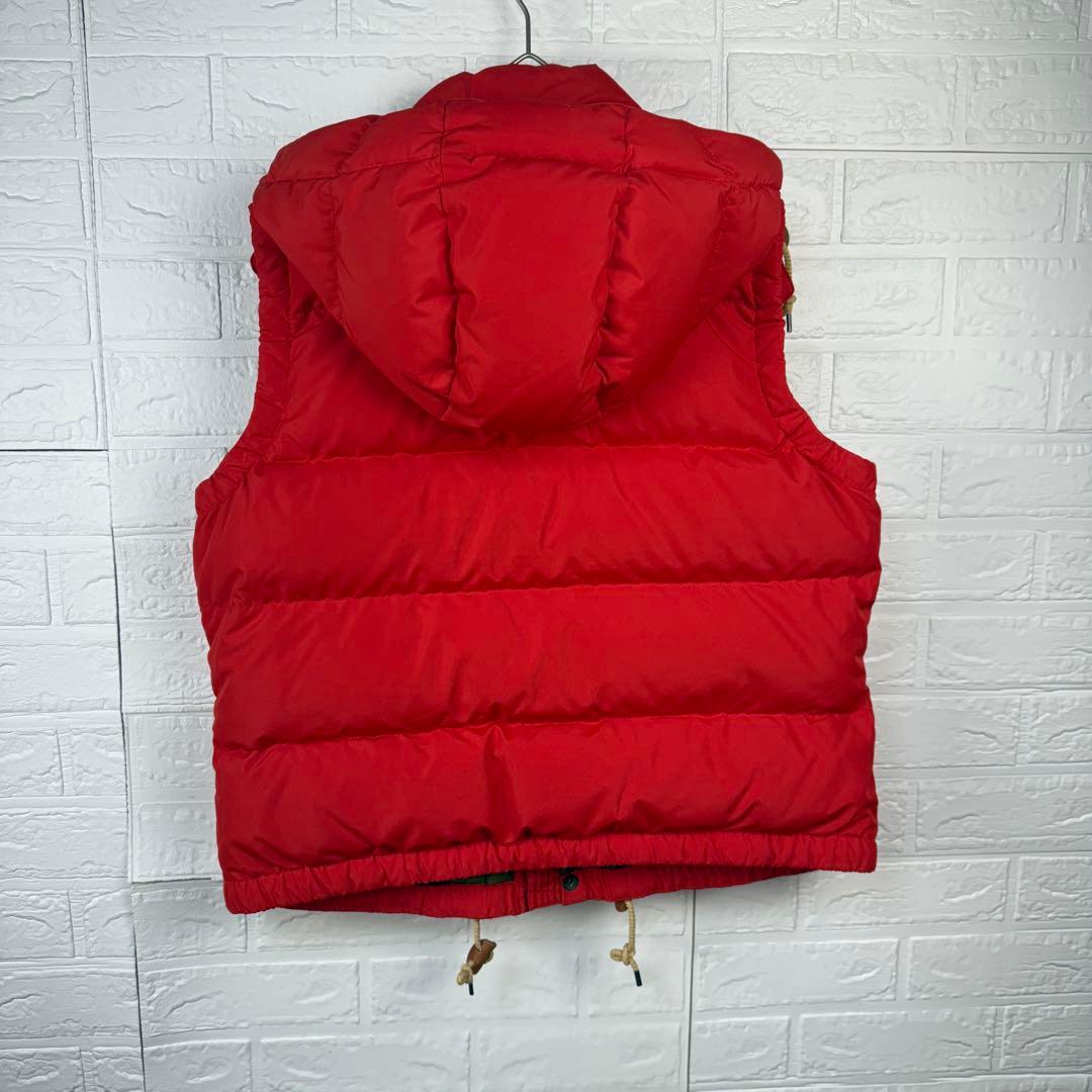 【美品】 POLO RALPH LAUREN 肉厚 2way ダウンベスト 赤