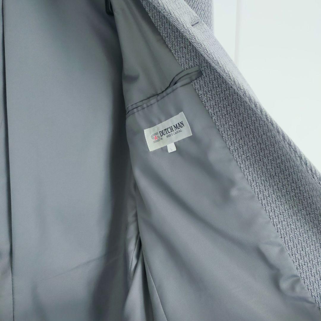 【お値下】vintage　ビンテージ　3ピースマオカラースーツ　Lサイズ　グレー