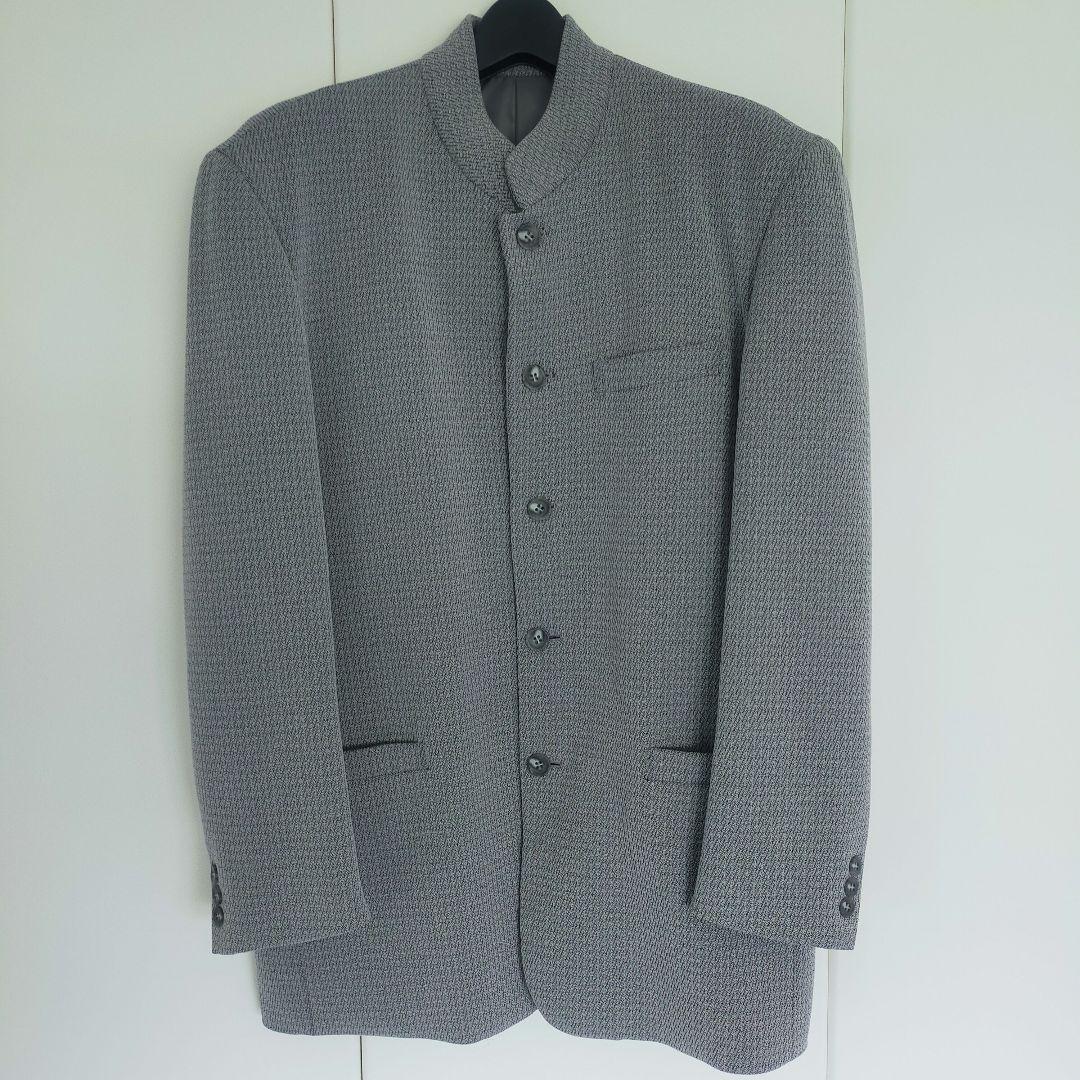【お値下】vintage　ビンテージ　3ピースマオカラースーツ　Lサイズ　グレー