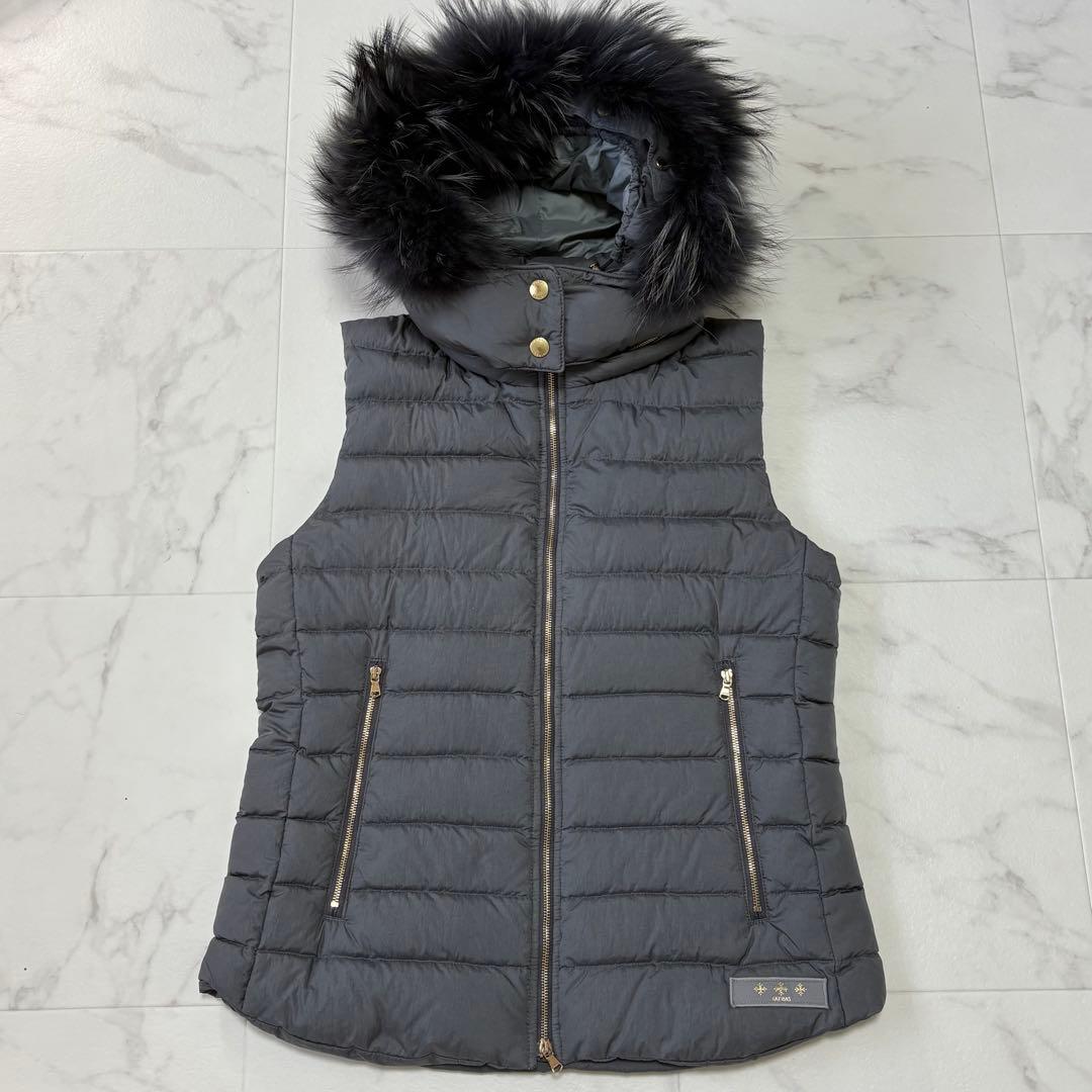 【美品】TATRAS タトラス ダウン ベスト M オルシエラ グレー 3way