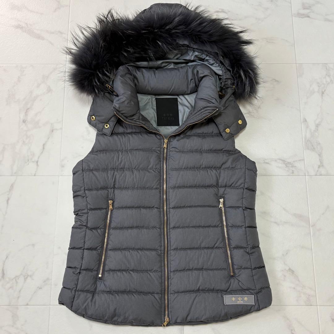【美品】TATRAS タトラス ダウン ベスト M オルシエラ グレー 3way
