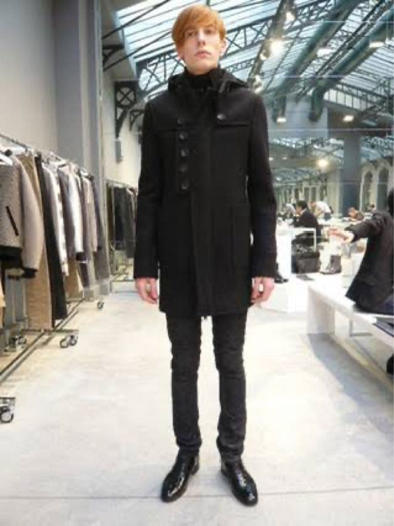 08AW ニコラ期 バレンシアガ ダッフルコート ミリタリー チンストラップ