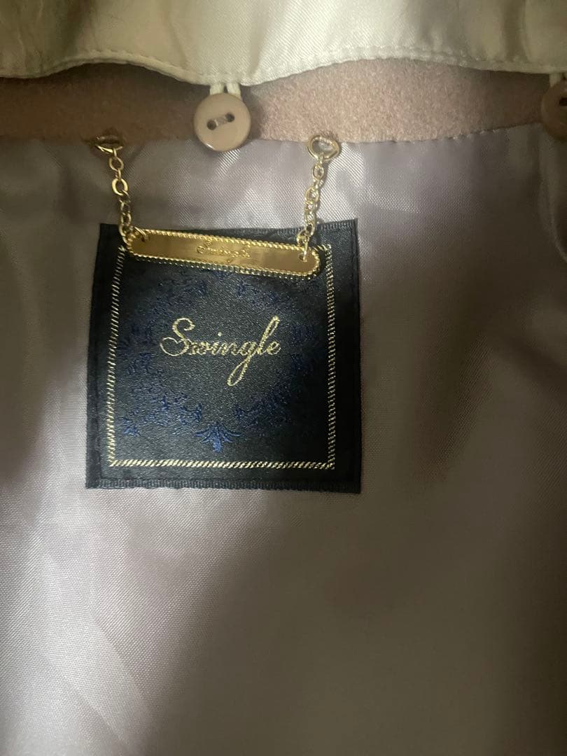 タグ付き新品 swingle foxファー襟付きショートコート M