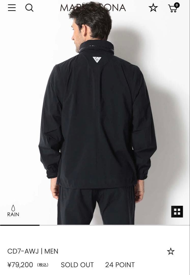 マークアンドロナ コードシリーズ レインウェア ブルゾン フード 4ウェイ