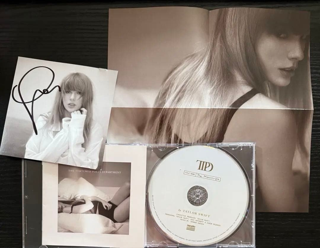 Taylor Swift TTPD直筆サイン入り テイラースウィフト