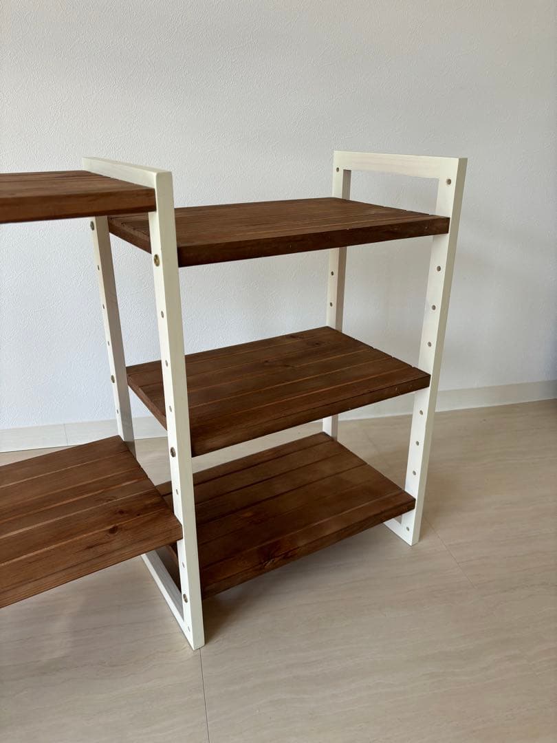 オープンラック 天然木パイン材 可動棚 マルチラック テレビ台 MCC-6252