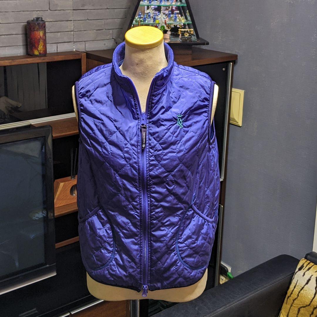 パーリーゲイツ　キルティング　リバーシブル　ナイロン　中綿　ベスト　ゴルフウェア