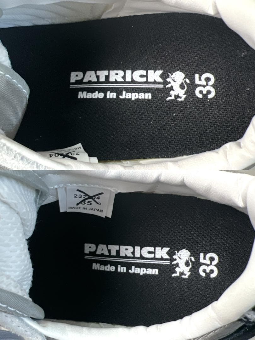 未使用 PATRICK パトリック スタジアム スニーカー 22.5 軽量