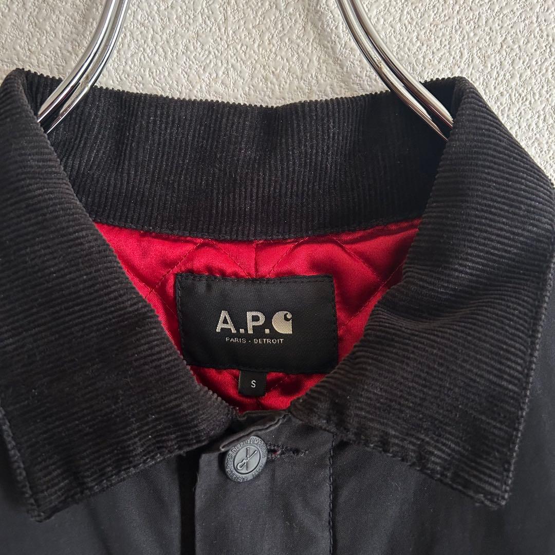 A.P.C. × Carhartt カバーオール 中綿ジャケット チェーン 黒