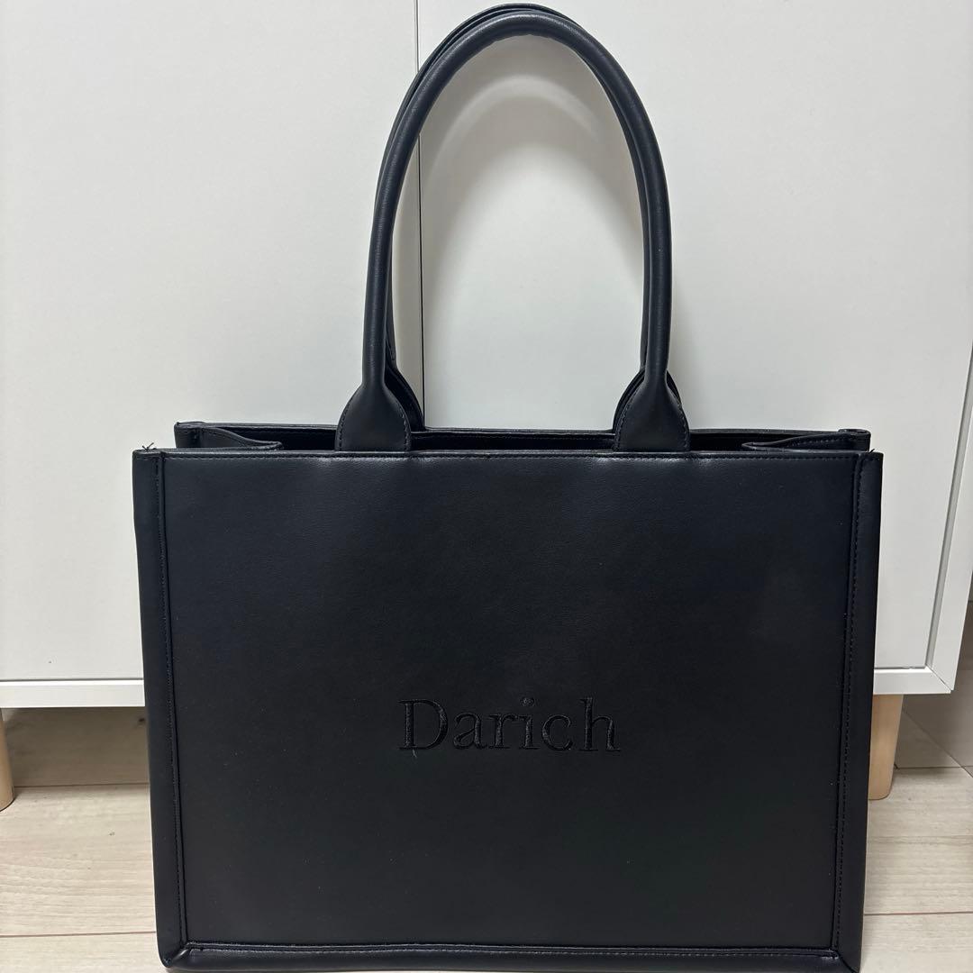 Darich ロゴレザートートバッグ ブラック BLK