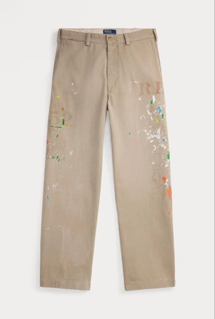 ラルフローレン　ビッグチノ　ペインティングパンツ