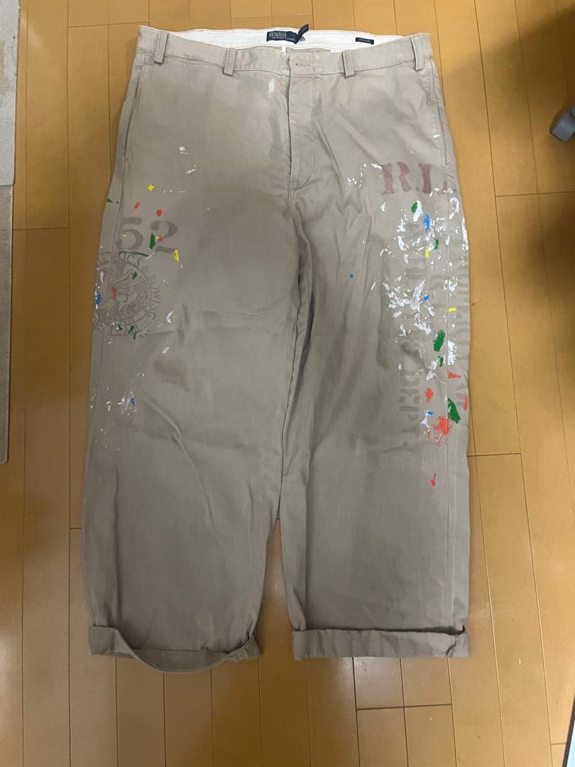 ラルフローレン　ビッグチノ　ペインティングパンツ