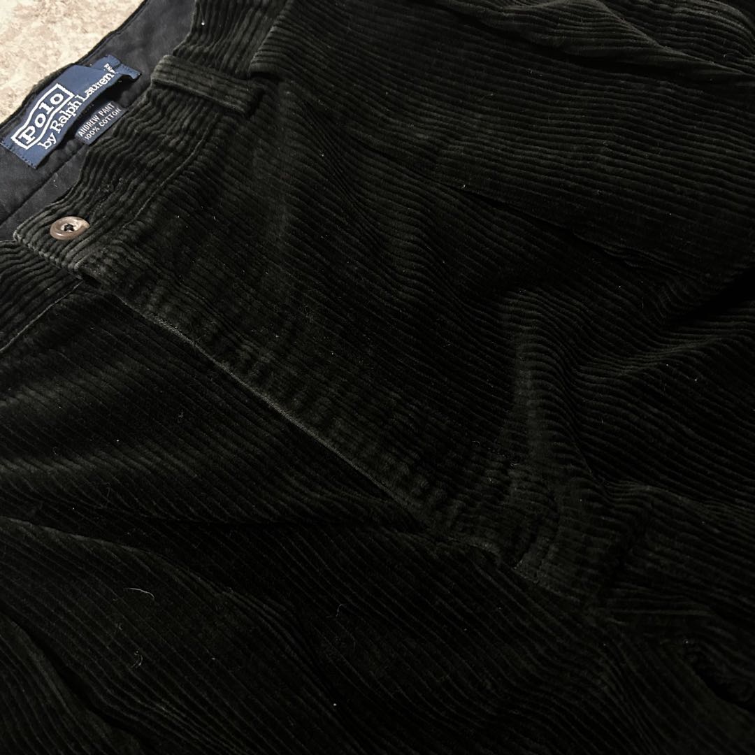 パンツ 90s RalphLauren corduroy Andrew \"Black\"