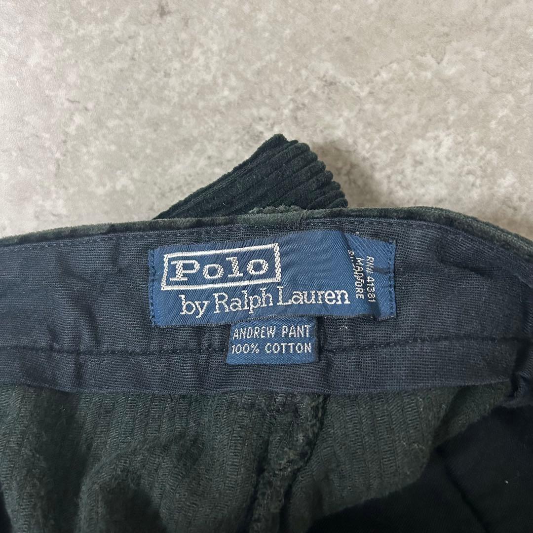 パンツ 90s RalphLauren corduroy Andrew \"Black\"