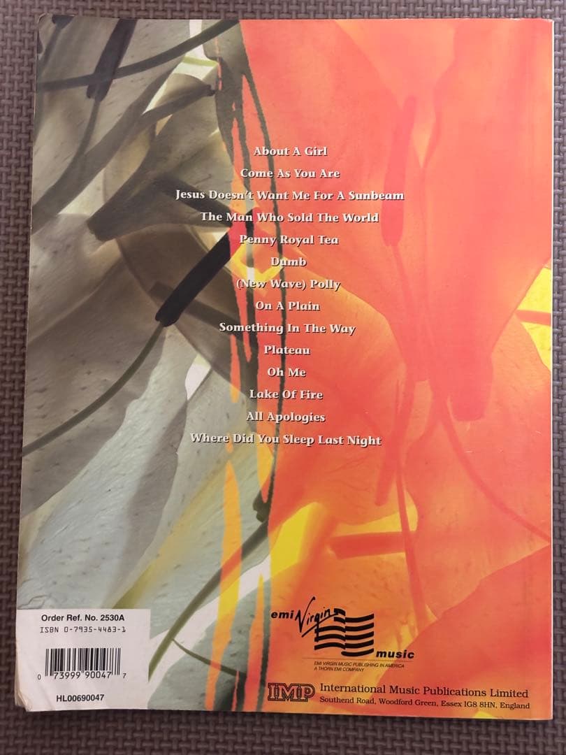 NIRVANA ニルヴァーナ ギタースコア バンドスコア 5点　おまけ付き