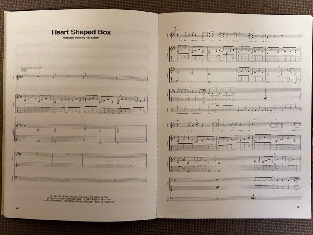 NIRVANA ニルヴァーナ ギタースコア バンドスコア 5点　おまけ付き